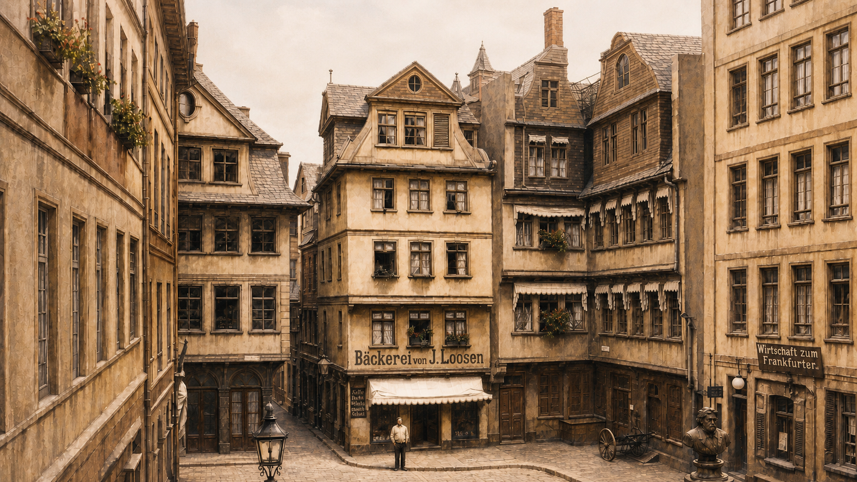Historische Aufnahme vom Hühnermarkt