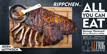 Rippchen All You Can Eat jeden Mittwoch